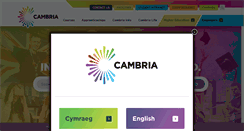 Desktop Screenshot of cambria.ac.uk